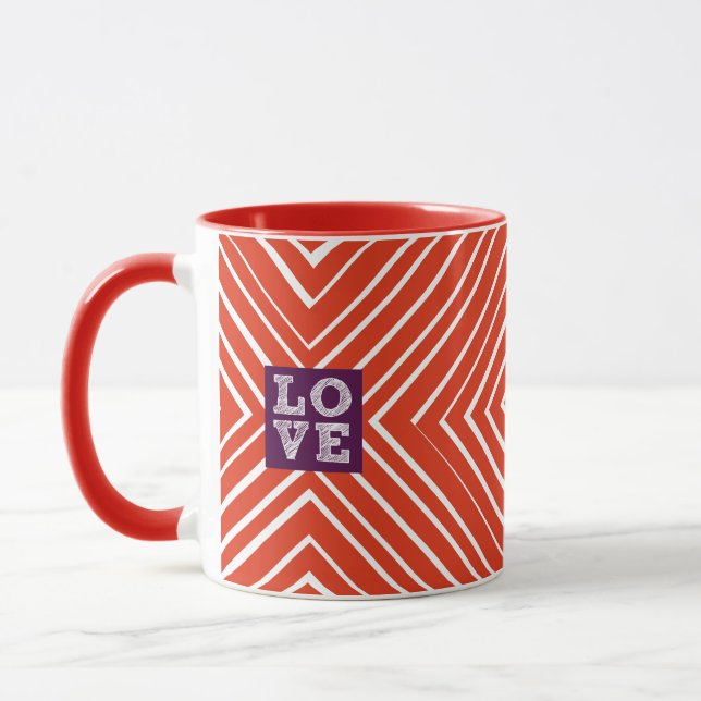 Valentine LOVE Bullseye Mug (Left)
