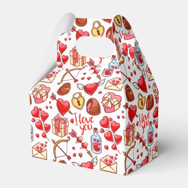 Valentine Love Favor Box (Front Side)