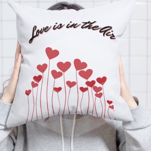 Valentine Love Fever Throw Pillow 