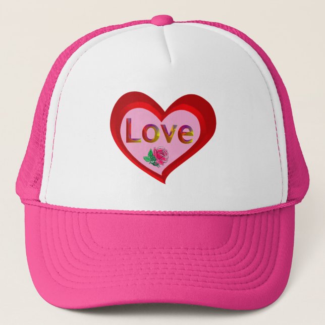 Valentine Love Heart Hat (Front)