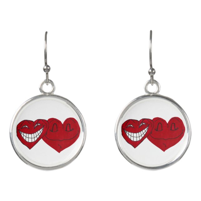 VALENTINE LOVE HEARTS earrings (Front)
