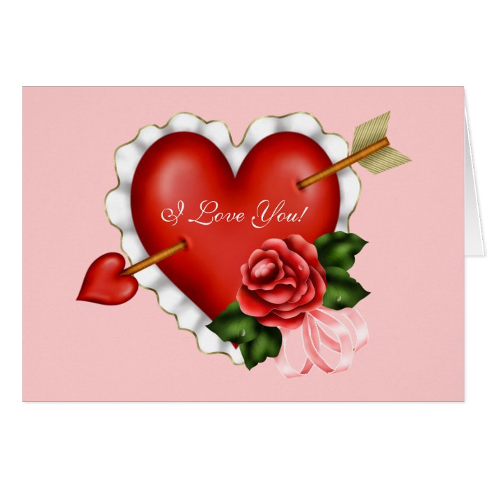 Valentine Love Hearts Greeting Cards