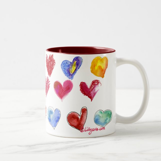 Valentine Love Hearts-- Mug 4 of 4 (Right)