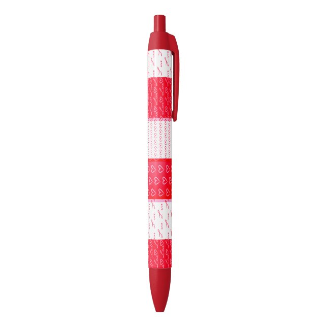 Valentine Love Patterns Red Pen (Bottom (Vertical))