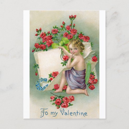 Valentine Love Romantic Vintage Postcard