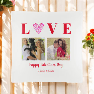 Valentine Love Script Photos Heart  Trinket Tray