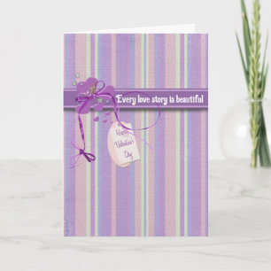 Valentine Love Story  Holiday Card