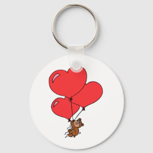 Valentine Love Stuffed Bear Cute Keychain