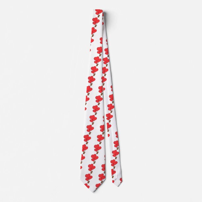 Valentine Love Stuffed Bear Neck Tie (Front)