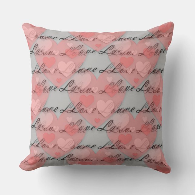 Valentine Love Throw Pillow (Front)