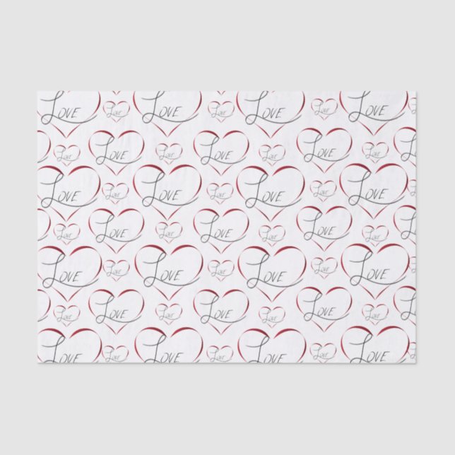 Valentine love tissue paper (Front)