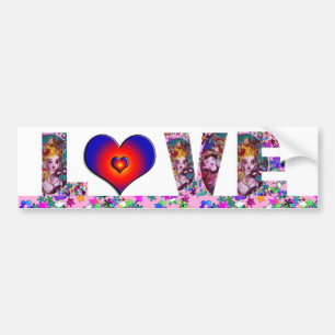 VALENTINE LOVE VENETIAN MASQUERADE PARTY BUMPER STICKER