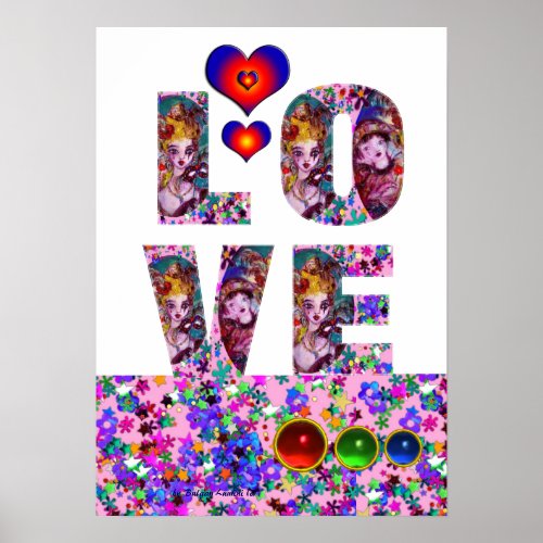 VALENTINE LOVE  VENETIAN MASQUERADE PARTY POSTER