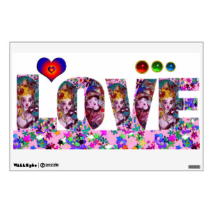 VALENTINE LOVE  VENETIAN MASQUERADE WALL STICKER