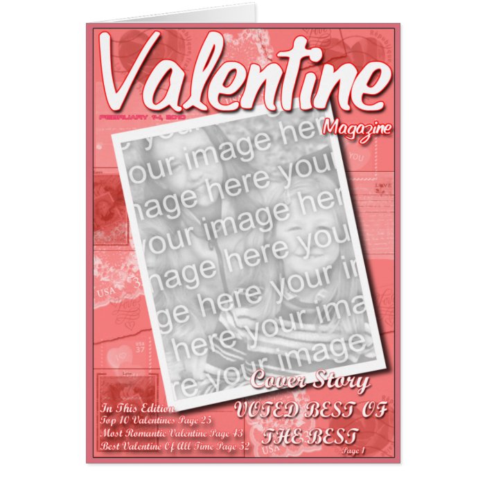 Valentine Magazine 2nd Edition Greeting Cards