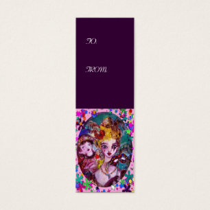 VALENTINE MASQUERADE MASKS AND CONFETTI, purple