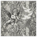 valentine maximalism black pearl fabric