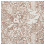 valentine maximalism mocha mousse cannoli cream fabric