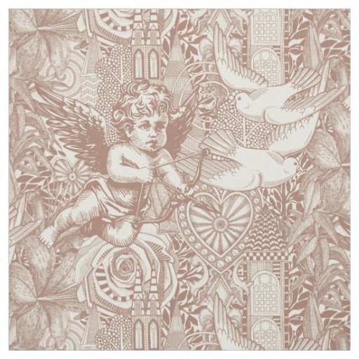 valentine maximalism mocha mousse cannoli cream fabric