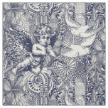 valentine maximalism navy blue pearl fabric