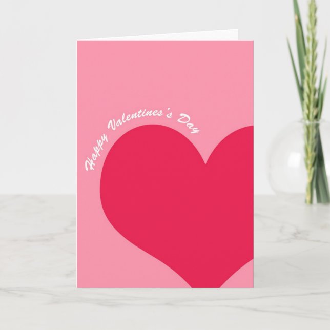 Valentine Message Holiday Card (Front)