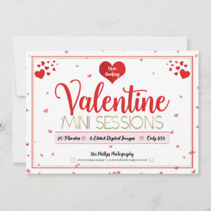Valentine Mini Sessions Photography Minis Flyer Invitation