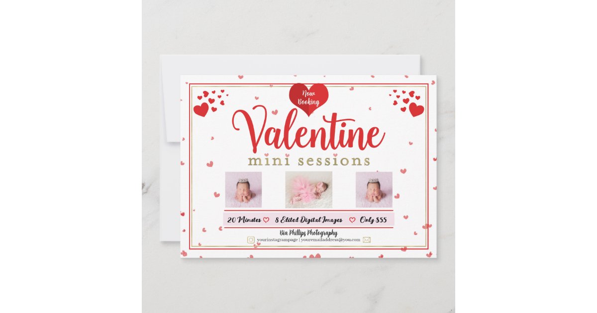 Valentine Mini Sessions Photography Minis Photo Invitation | Zazzle