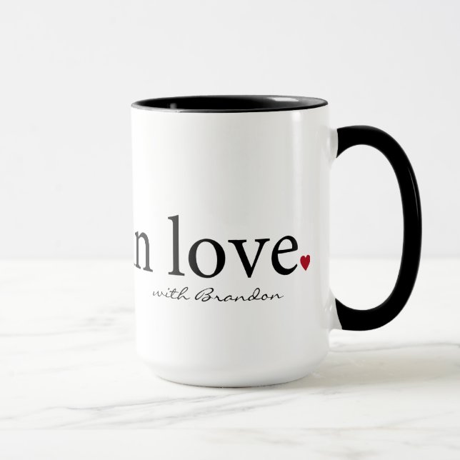 Valentine Mug, Personalized Valentine Gift Mug (Right)