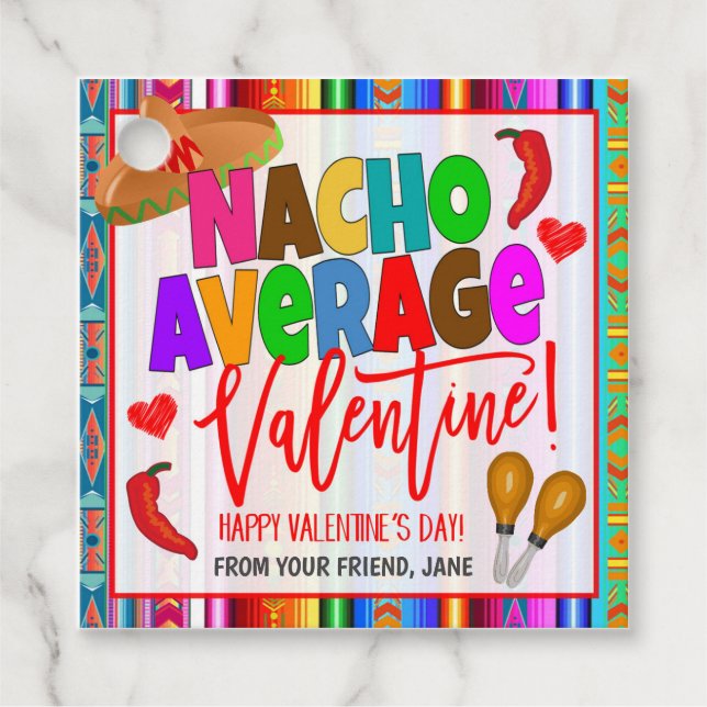 Valentine Nacho Gift Tag (Front)
