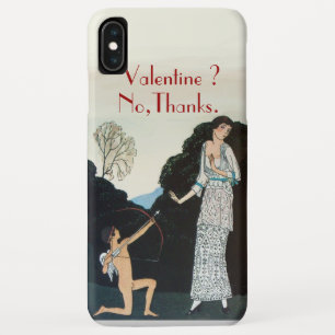 VALENTINE ? NO,THANKS /RETRO ANTI VALENTINE'S DAY iPhone XS MAX CASE