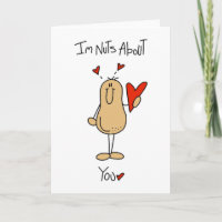 Valentine Nuts About You Holiday Card
