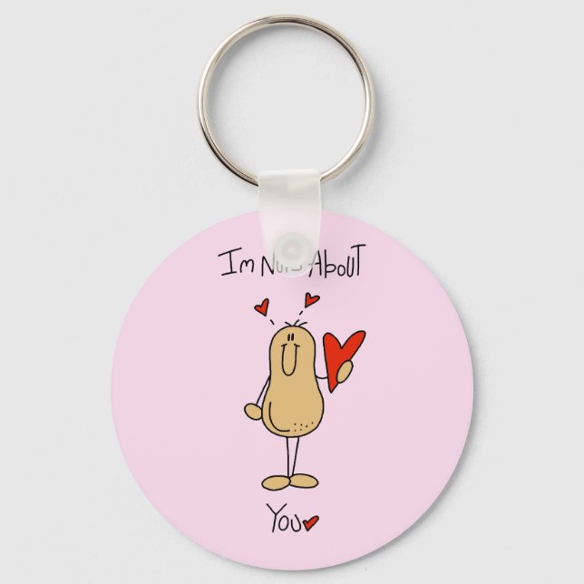 Valentine Nuts About You Keychain (Front)