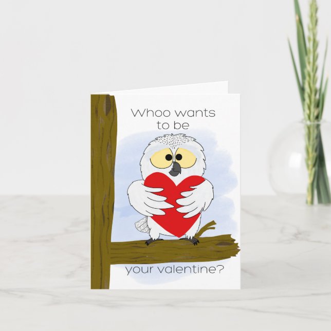 Valentine Owl Card (Front)