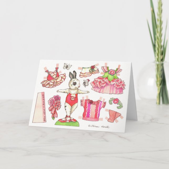 Valentine Paper Doll Card (Front)