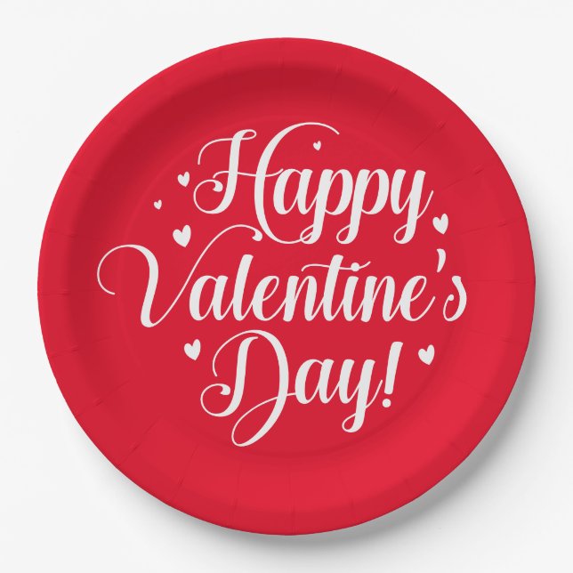 Valentine  paper plates (Front)