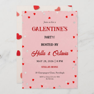 Valentine Party Invitation Printable Template