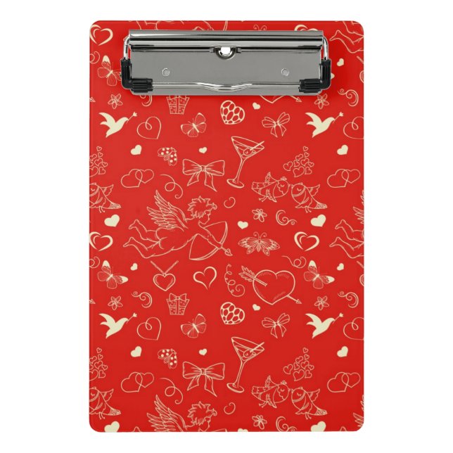 Valentine Pattern 2 Mini Clipboard (Front)