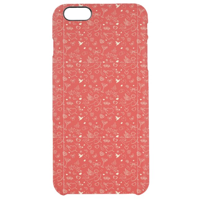 Valentine Pattern 2 Uncommon iPhone Case (Back)