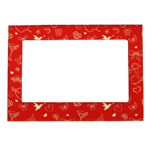 Valentine Pattern Magnetic Picture Frame