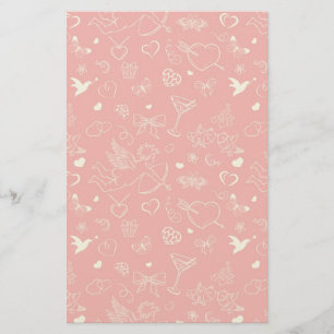 Valentine Pattern Stationery