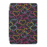 Valentine Pattern with Color Hearts iPad Mini Cover