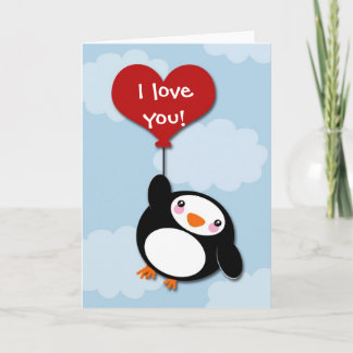 Valentine PENGUIN - card