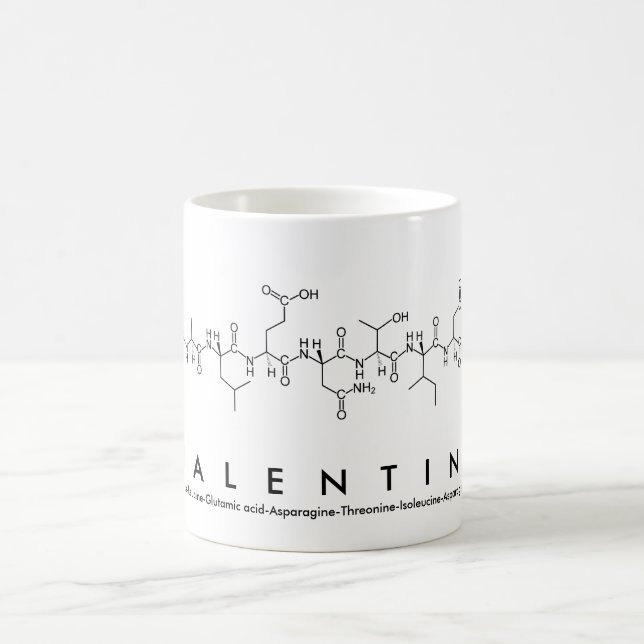 Valentine peptide name mug (Center)