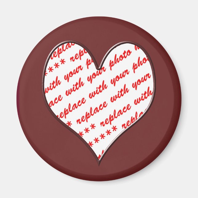 Valentine Photo Frame Magnet (Front)