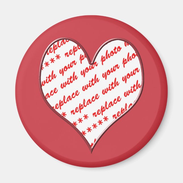 Valentine Photo Frame Magnet (Front)