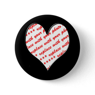 Valentine Photo Frame Pinback Button