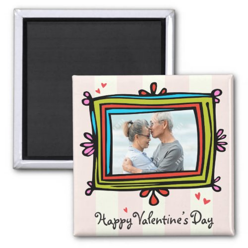 Valentine Photo Template Magnet