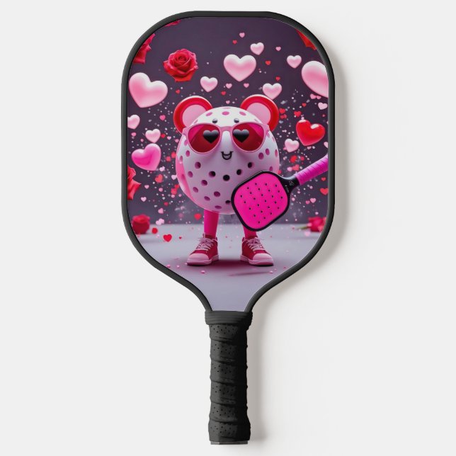 Valentine Pickleball Love – Heart & Paddle Design (Front)