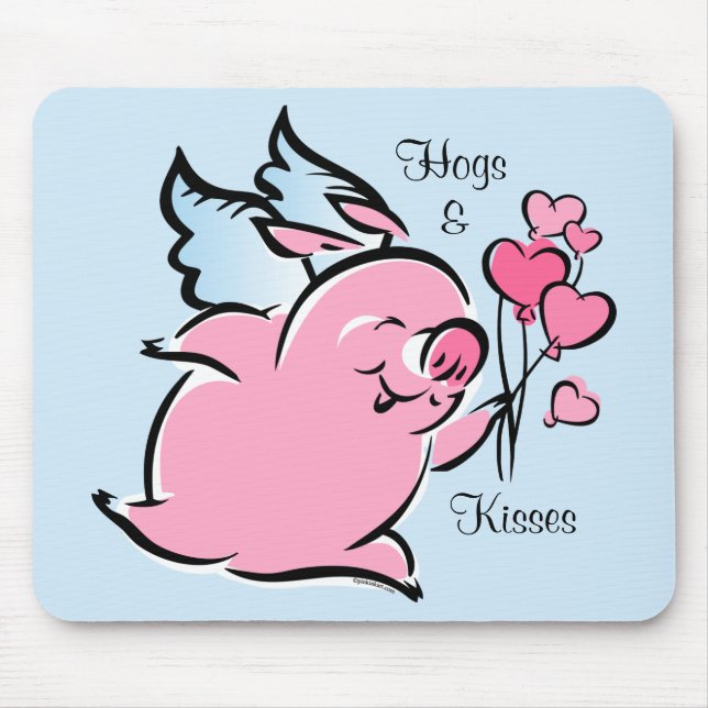 Valentine Pig Personalized Mousepad (Front)