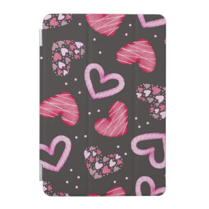 Valentine Pink Hearts iPad Cover